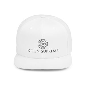 Flat Bill Snapback | Reign Supreme Logo in Black