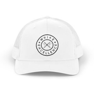Trucker Snap | White Excellence Logo in Black
