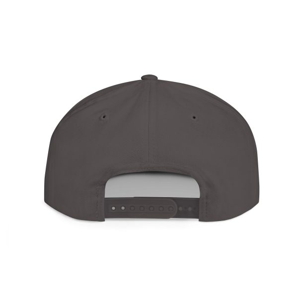 Flat Bill Snapback | White Excellence Logo in White - Image 8