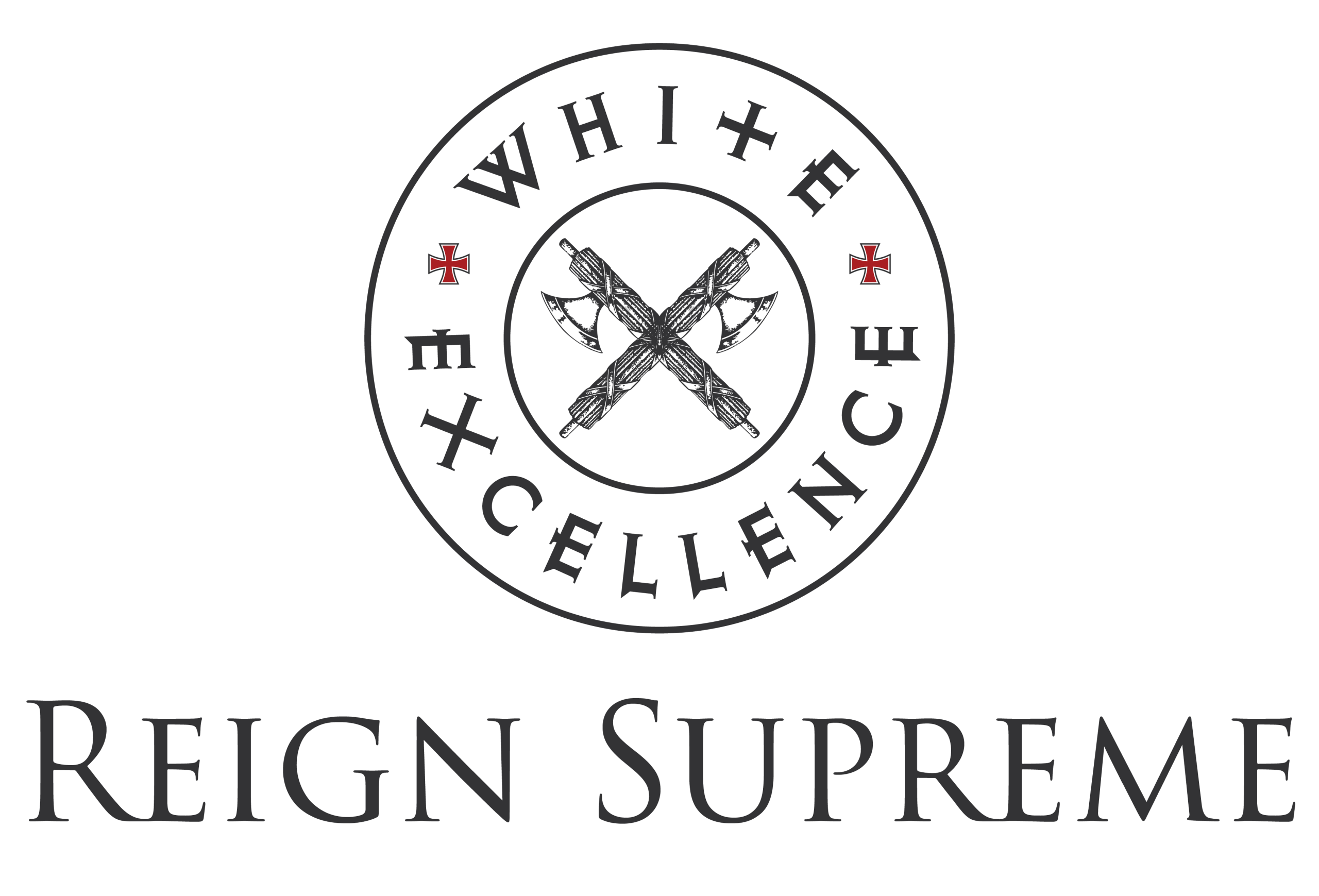 WE Round Logo Reign Supreme Black