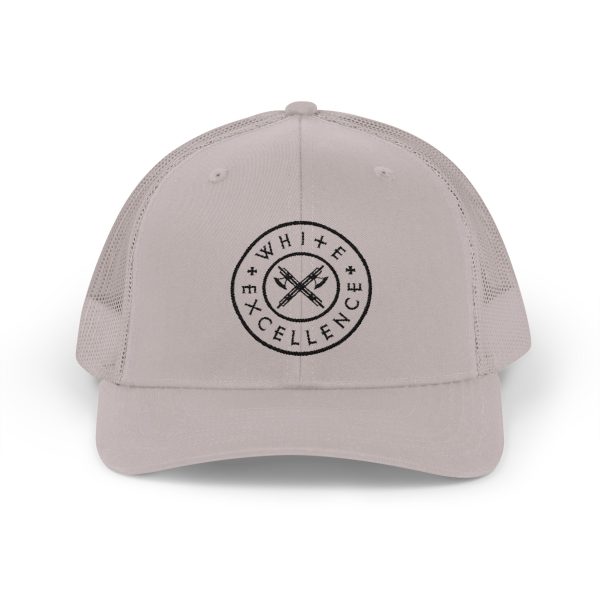Trucker Snap | White Excellence Logo in Black - Image 5