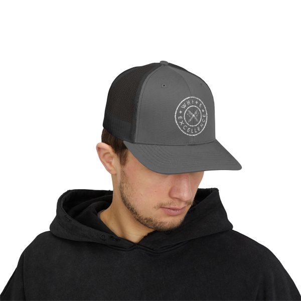Trucker Snap | White Excellence Logo in White - Image 7