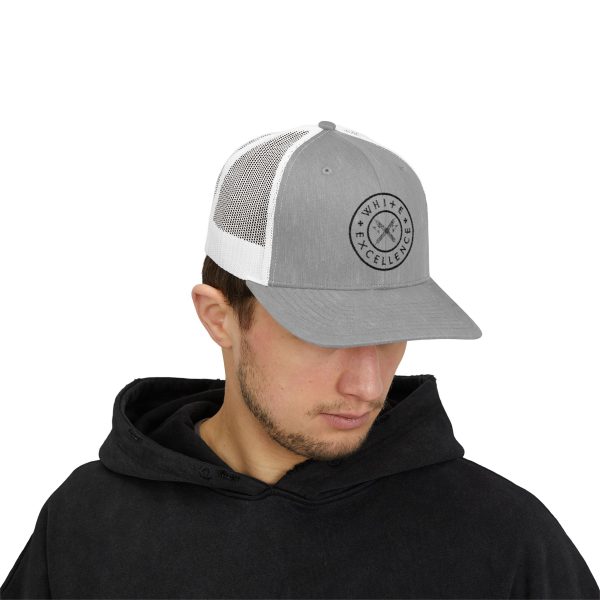 Trucker Snap | White Excellence Logo in Black - Image 15