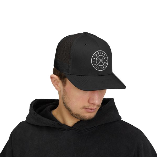 Trucker Snap | White Excellence Logo in White - Image 3