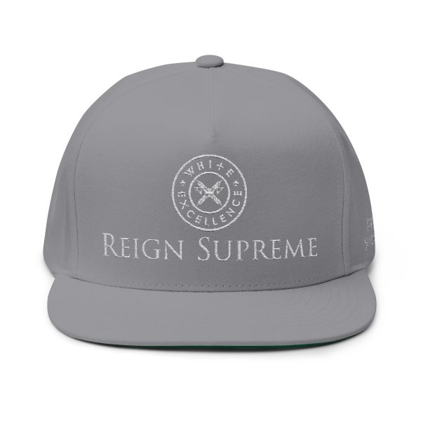 Flat Bill Snapback | Reign Supreme | Logo in White 002 - Image 5