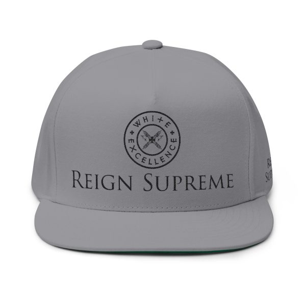 Flat Bill Snapback | Reign Supreme | Logo in Black 002 - Image 5