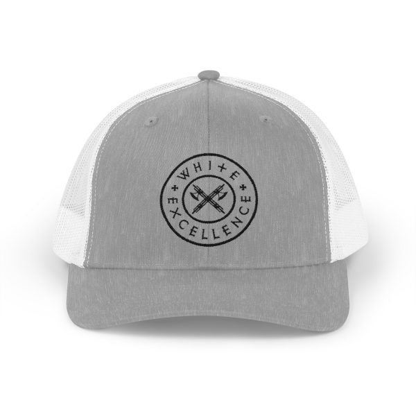 Trucker Snap | White Excellence Logo in Black - Image 13