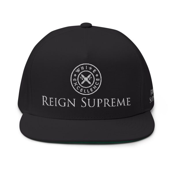 Flat Bill Snapback | Reign Supreme | Logo in White 002 - Image 9