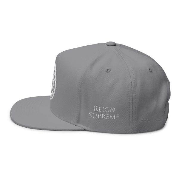 Flat Bill Snapback | Logo in White | Reign Supreme - Image 7