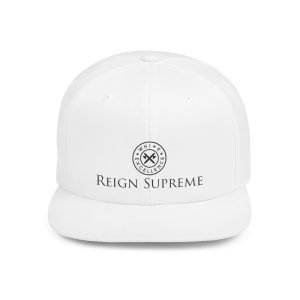 Flat Bill Snapback | Reign Supreme Logo in Black