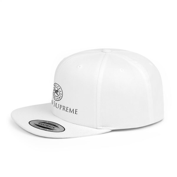 Flat Bill Snapback | Reign Supreme Logo in Black - Image 3