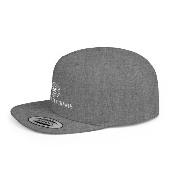 Flat Bill Snapback | Reign Supreme Logo in White - Image 9