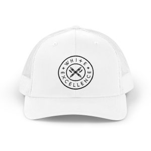 Trucker Snap | White Excellence Logo in Black