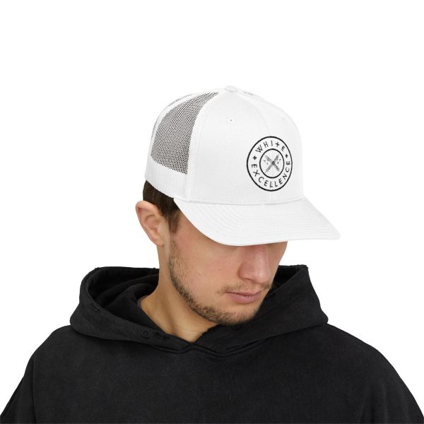 Trucker Snap | White Excellence Logo in Black - Image 3