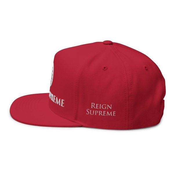 Flat Bill Snapback | Reign Supreme | Logo in White 002 - Image 3