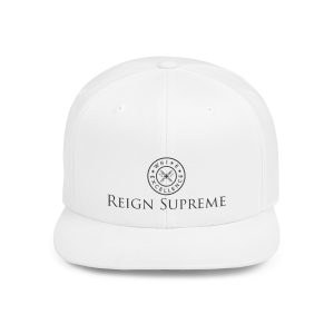 Flat Bill Snapback | Reign Supreme Logo in Black