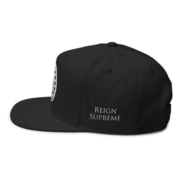 Flat Bill Snapback | Logo in White | Reign Supreme - Image 3