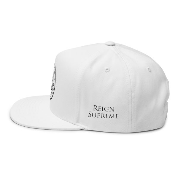 Flat Bill Snapback | Logo in Black | Reign Supreme - Image 3