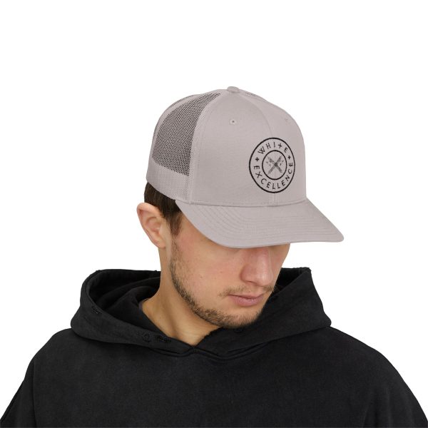 Trucker Snap | White Excellence Logo in Black - Image 7