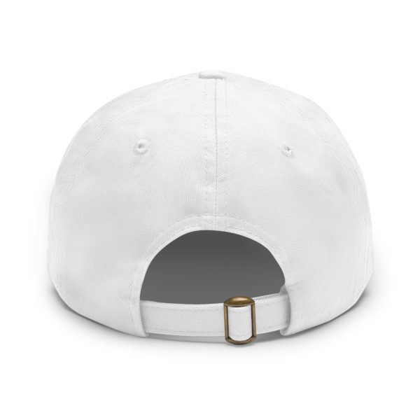 Dad Hat with Leather Patch | White Excellence Logo - Image 7