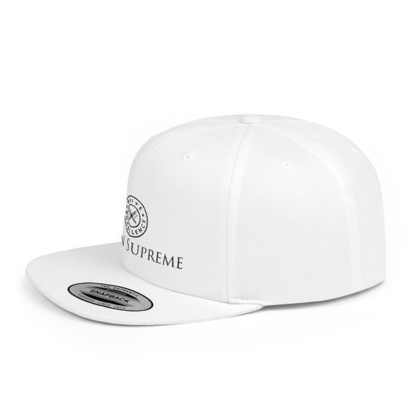 Flat Bill Snapback | Reign Supreme Logo in Black - Image 3