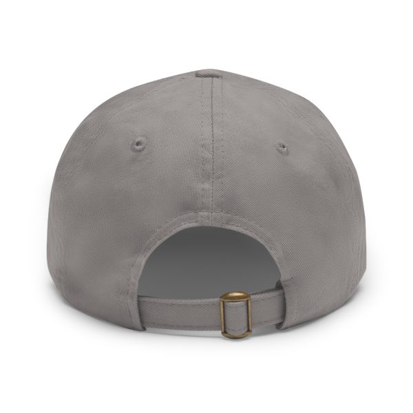Dad Hat with Leather Patch | White Excellence Logo - Image 19