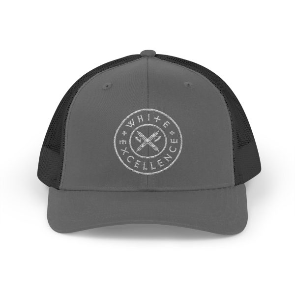 Trucker Snap | White Excellence Logo in White - Image 5