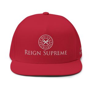 Flat Bill Snapback | Reign Supreme | Logo in White 002