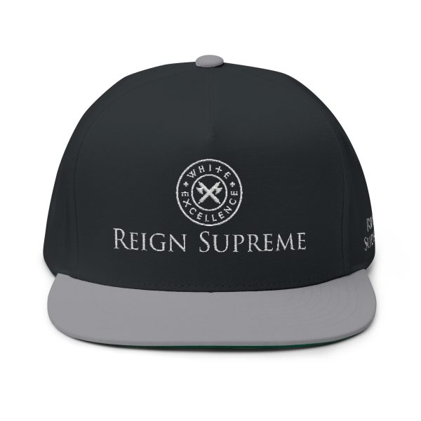 Flat Bill Snapback | Reign Supreme | Logo in White 002 - Image 13