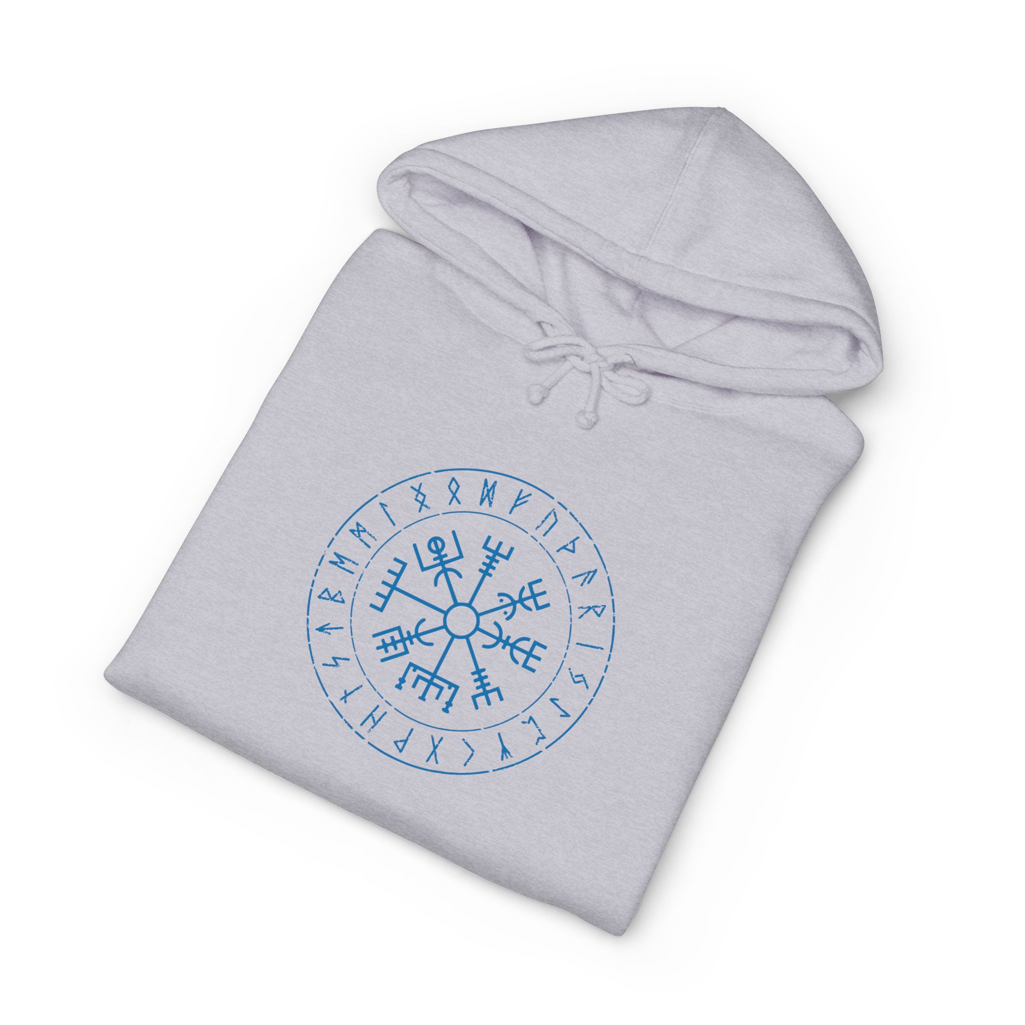 Runes and Vegvisir | Full Zip Hooded Sweatshirt - Image 16
