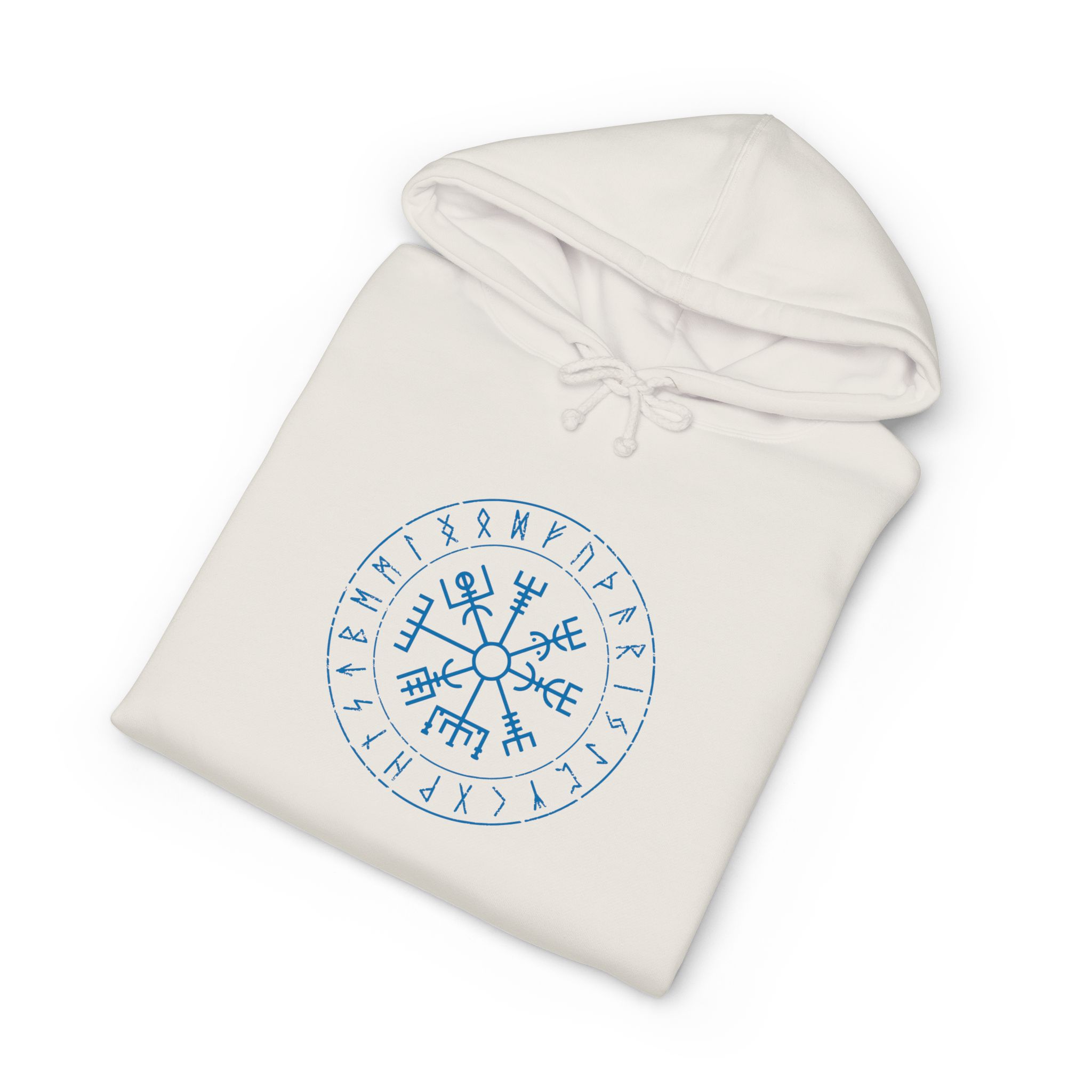 Runes and Vegvisir | Full Zip Hooded Sweatshirt - Image 4