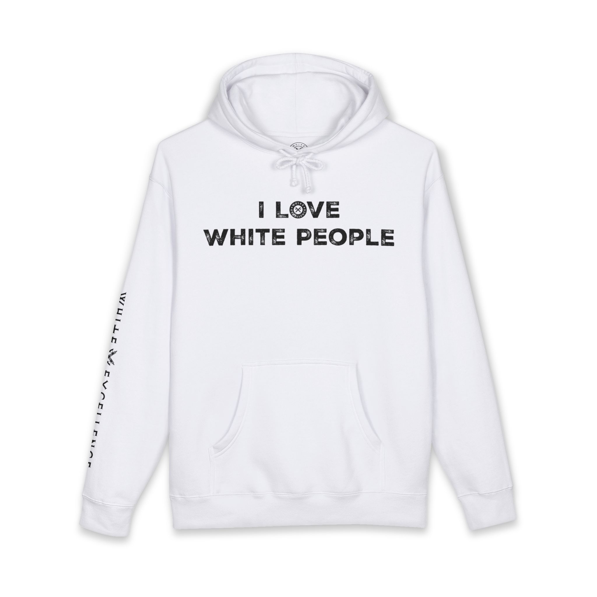 I Love White People | Full Zip Hooded Sweatshirt - Image 26