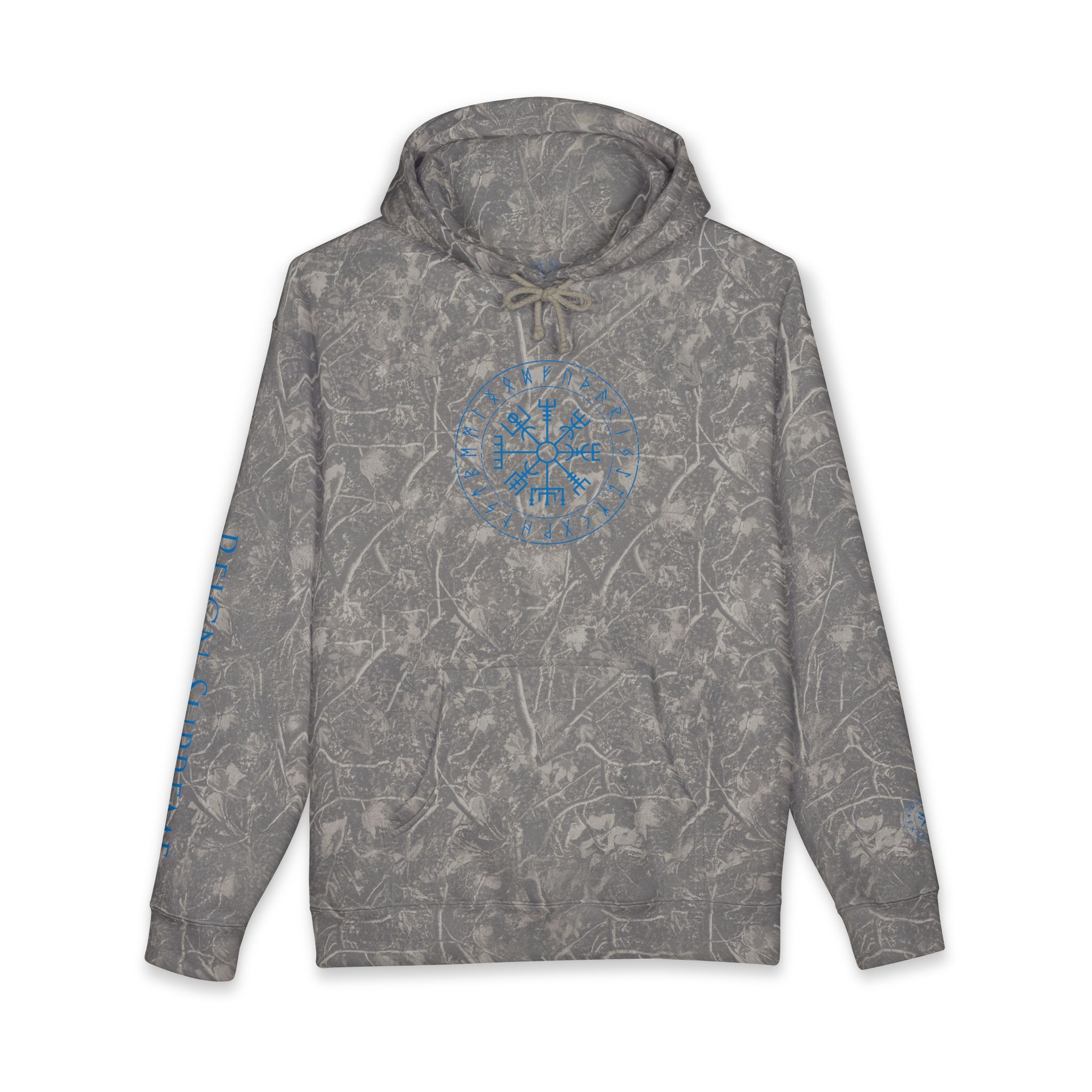 Runes and Vegvisir | Full Zip Hooded Sweatshirt - Image 34
