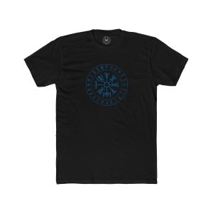 Runes and Vegvisir | Blue 001