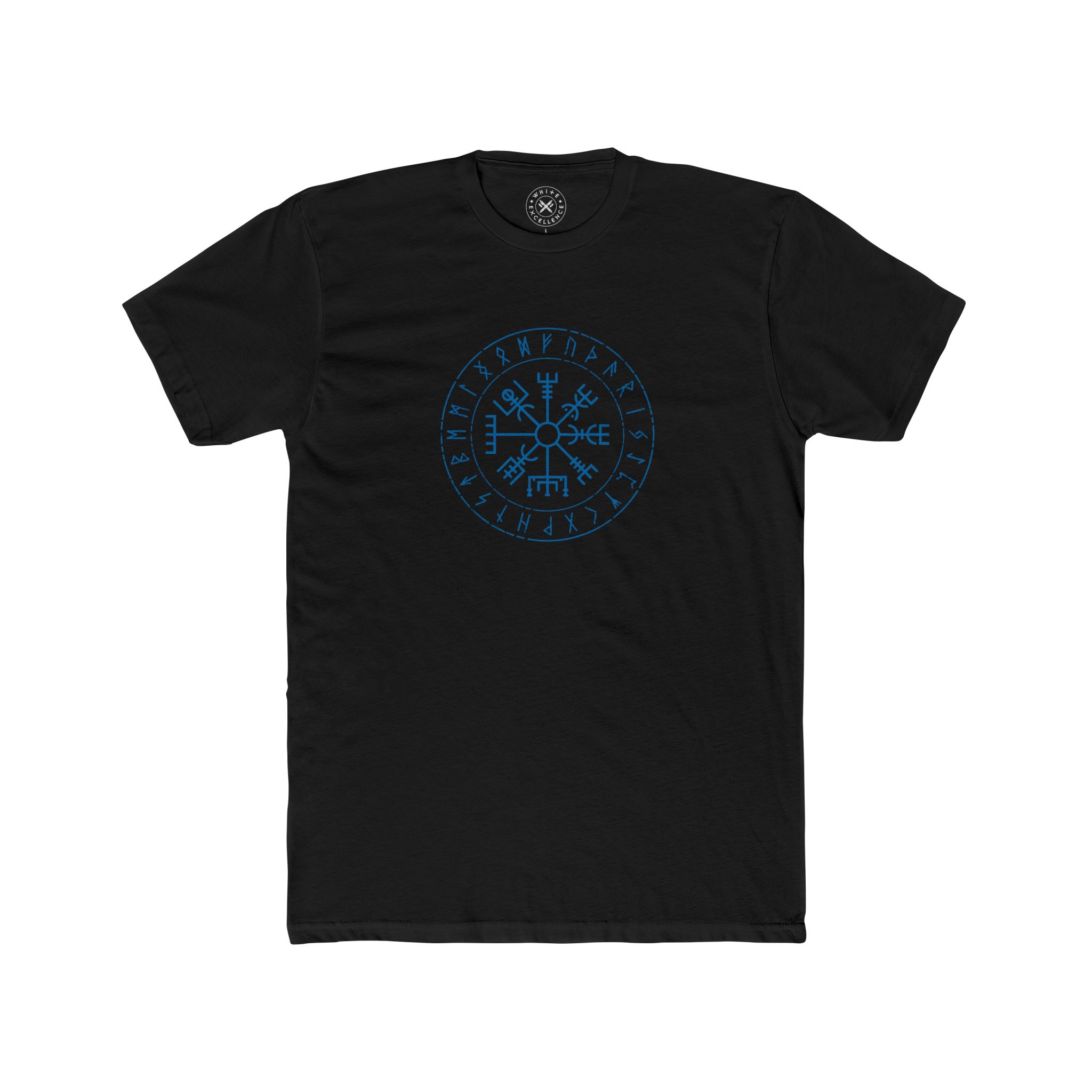 Runes and Vegvisir | Blue 001