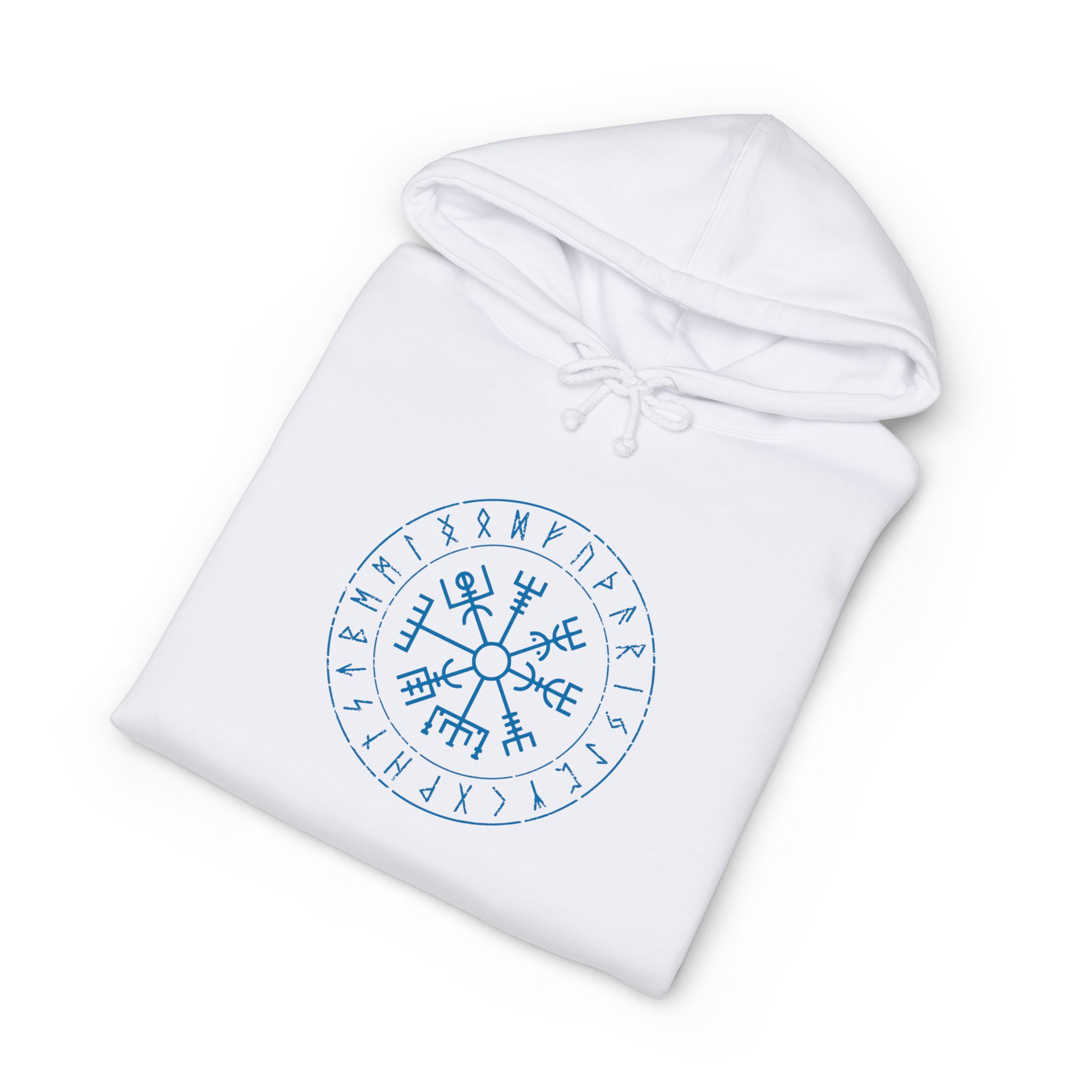 Runes and Vegvisir | Full Zip Hooded Sweatshirt - Image 28
