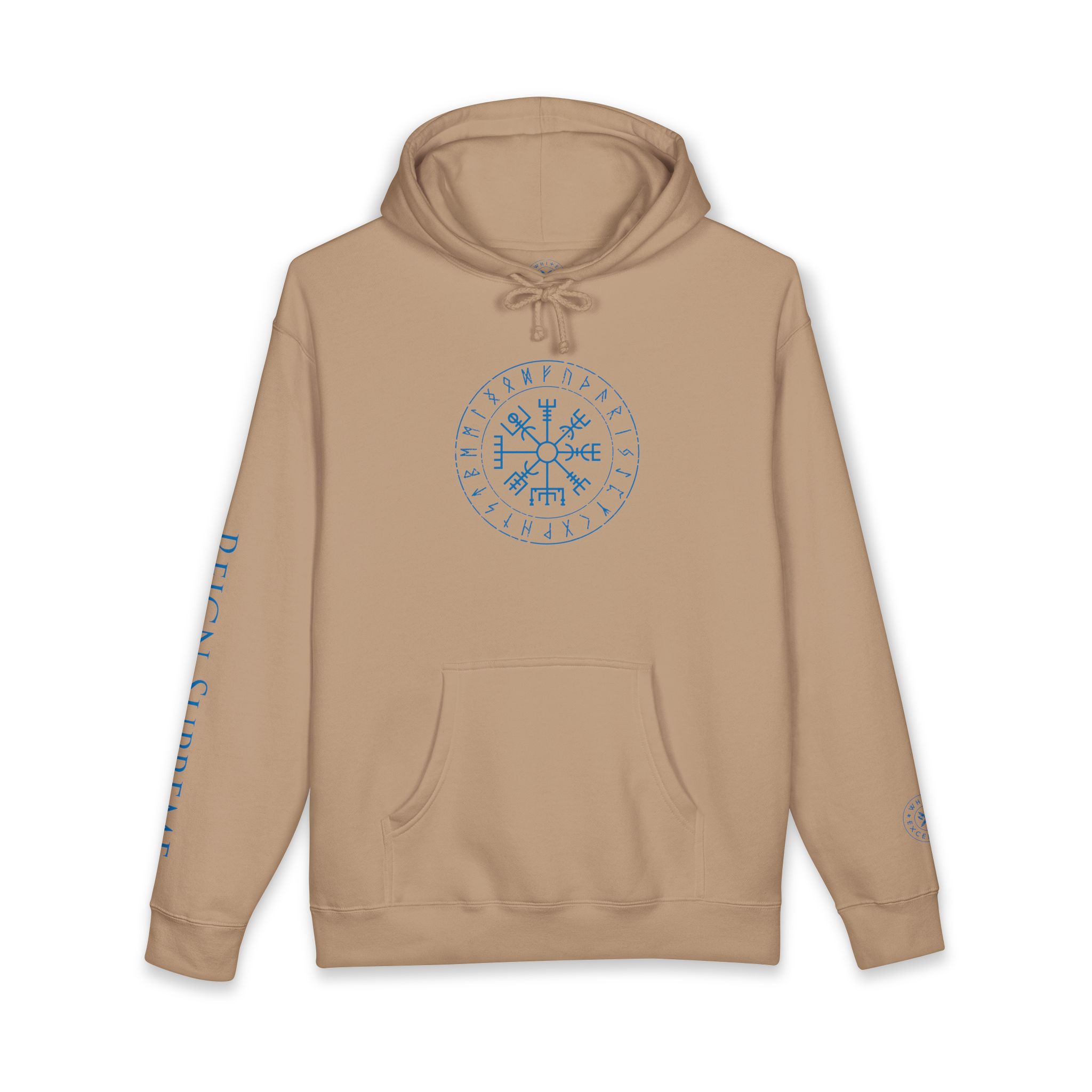 Runes and Vegvisir | Full Zip Hooded Sweatshirt - Image 22