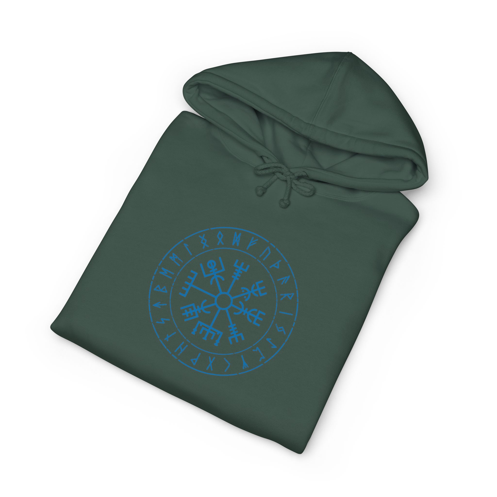 Runes and Vegvisir | Full Zip Hooded Sweatshirt - Image 8
