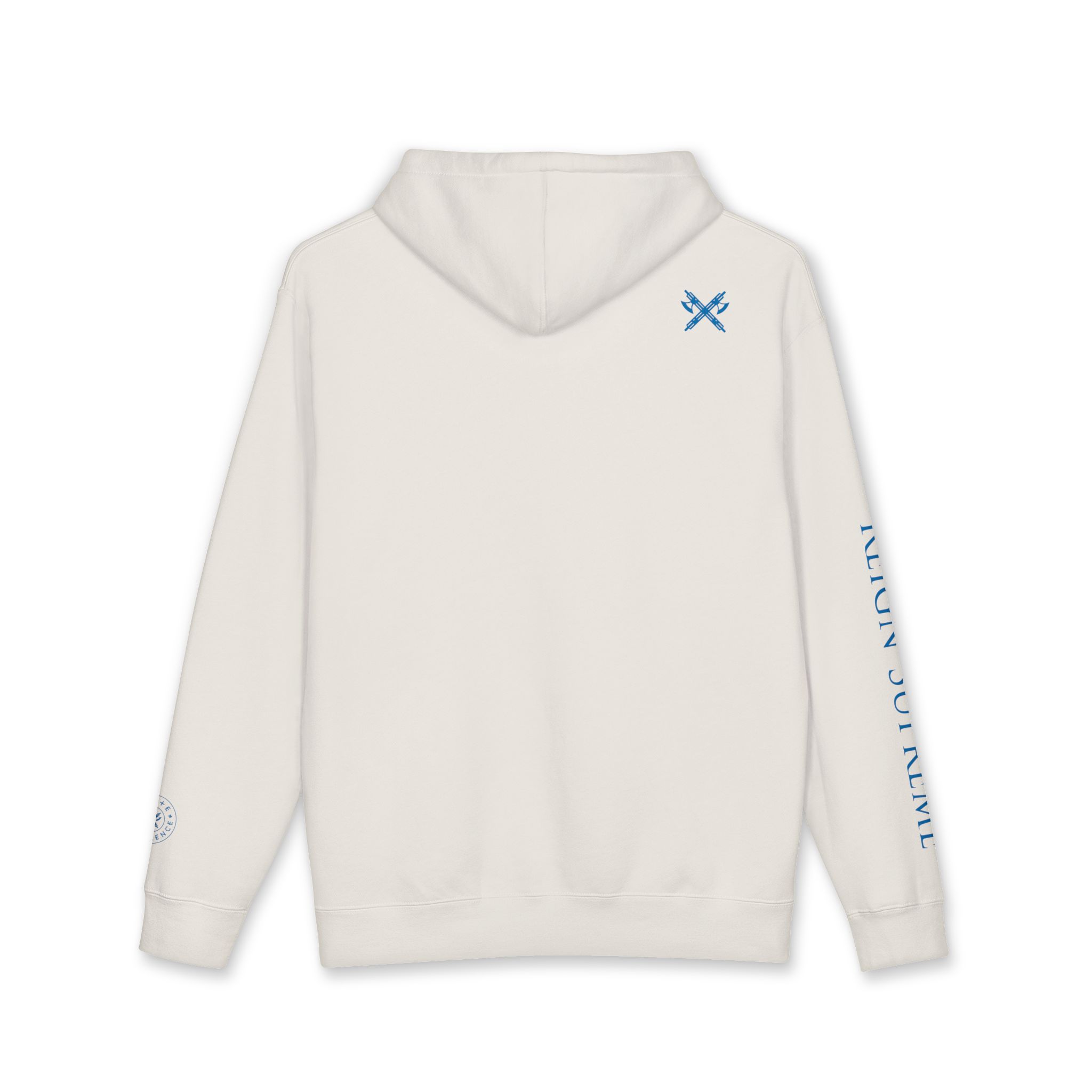Runes and Vegvisir | Full Zip Hooded Sweatshirt - Image 3