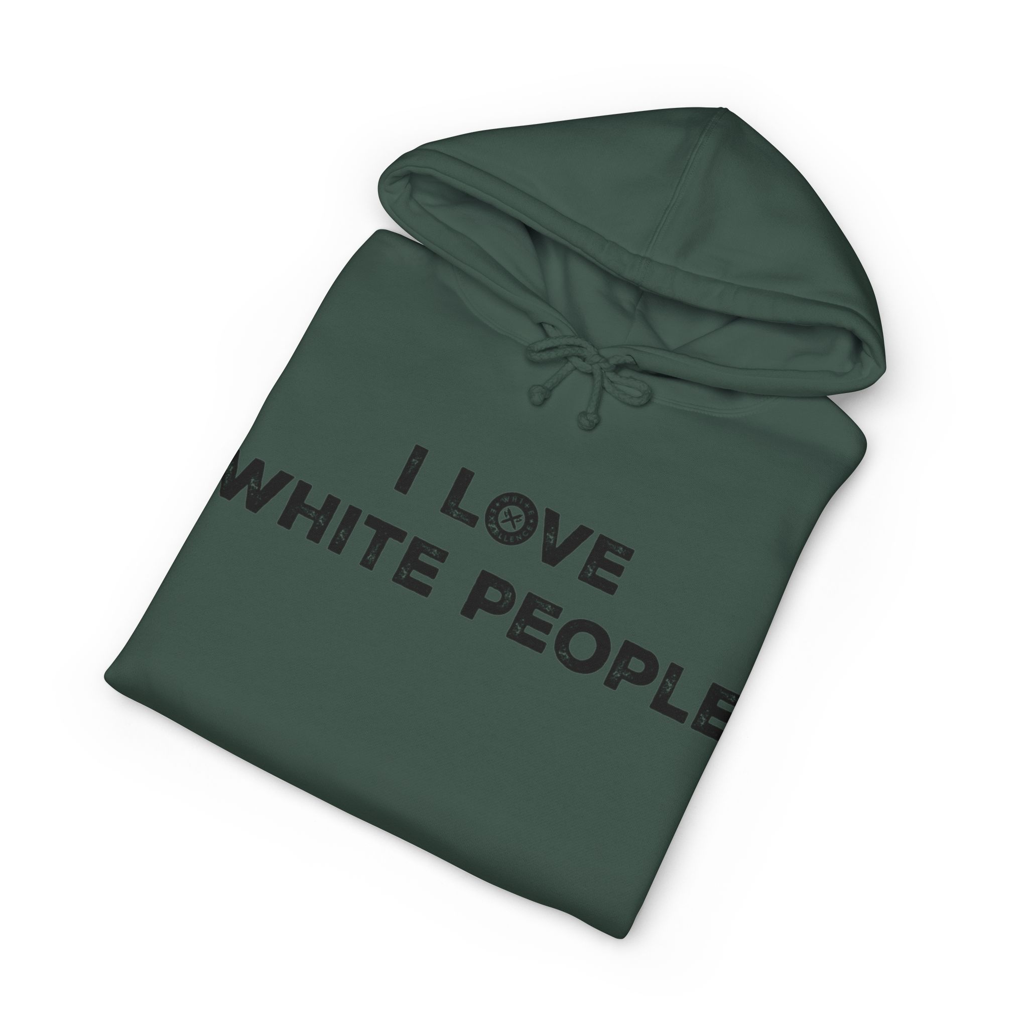 I Love White People | Full Zip Hooded Sweatshirt - Image 8