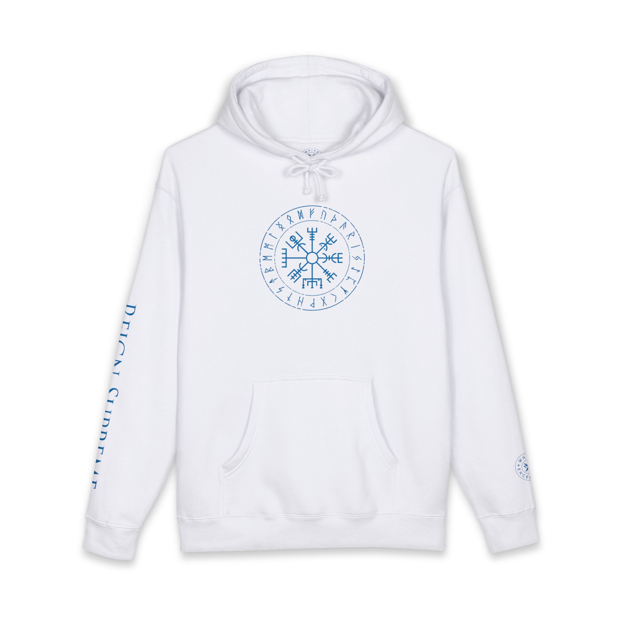 Runes and Vegvisir | Full Zip Hooded Sweatshirt - Image 26