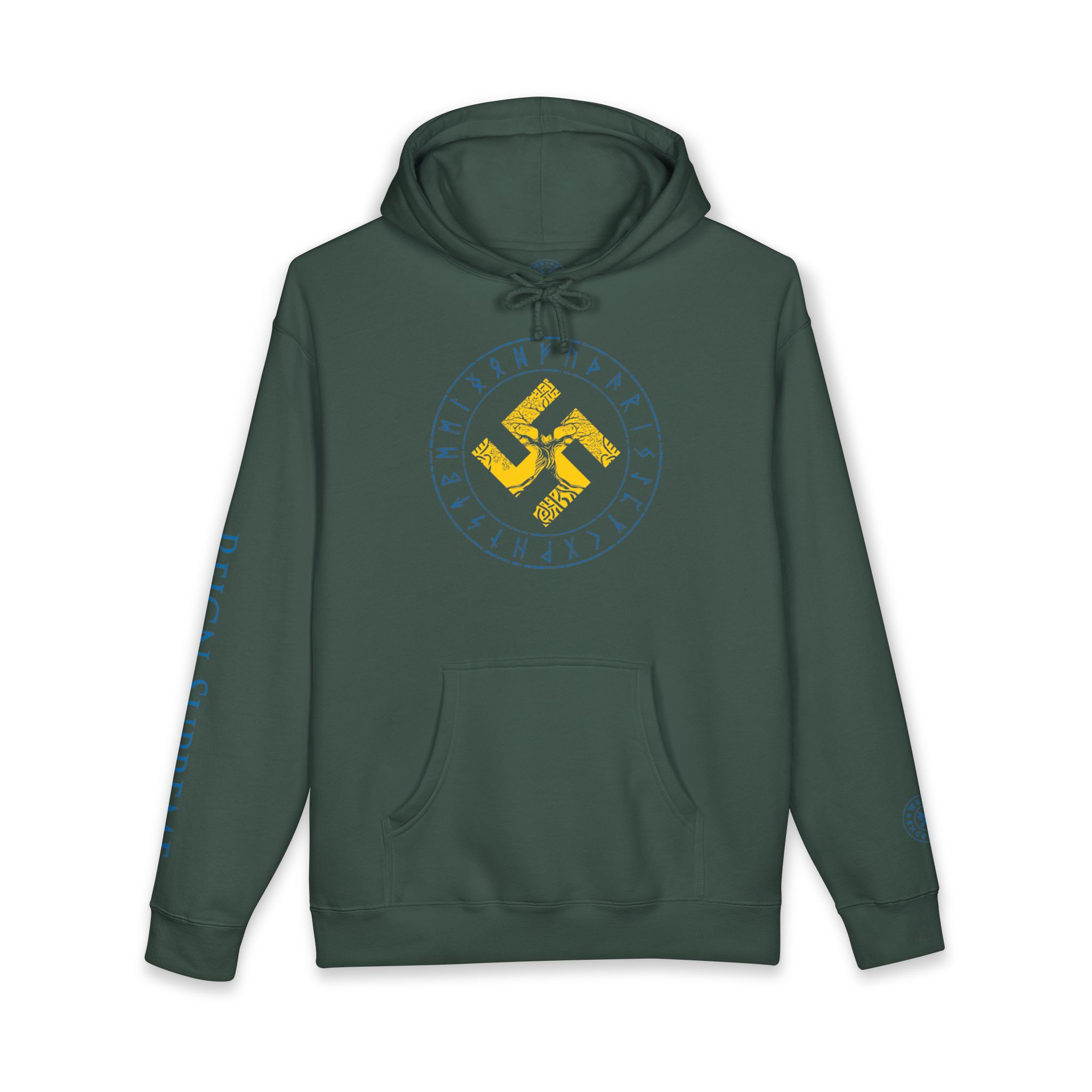 Hakenkreuz and Runes | Hooded Sweatshirt - Image 6